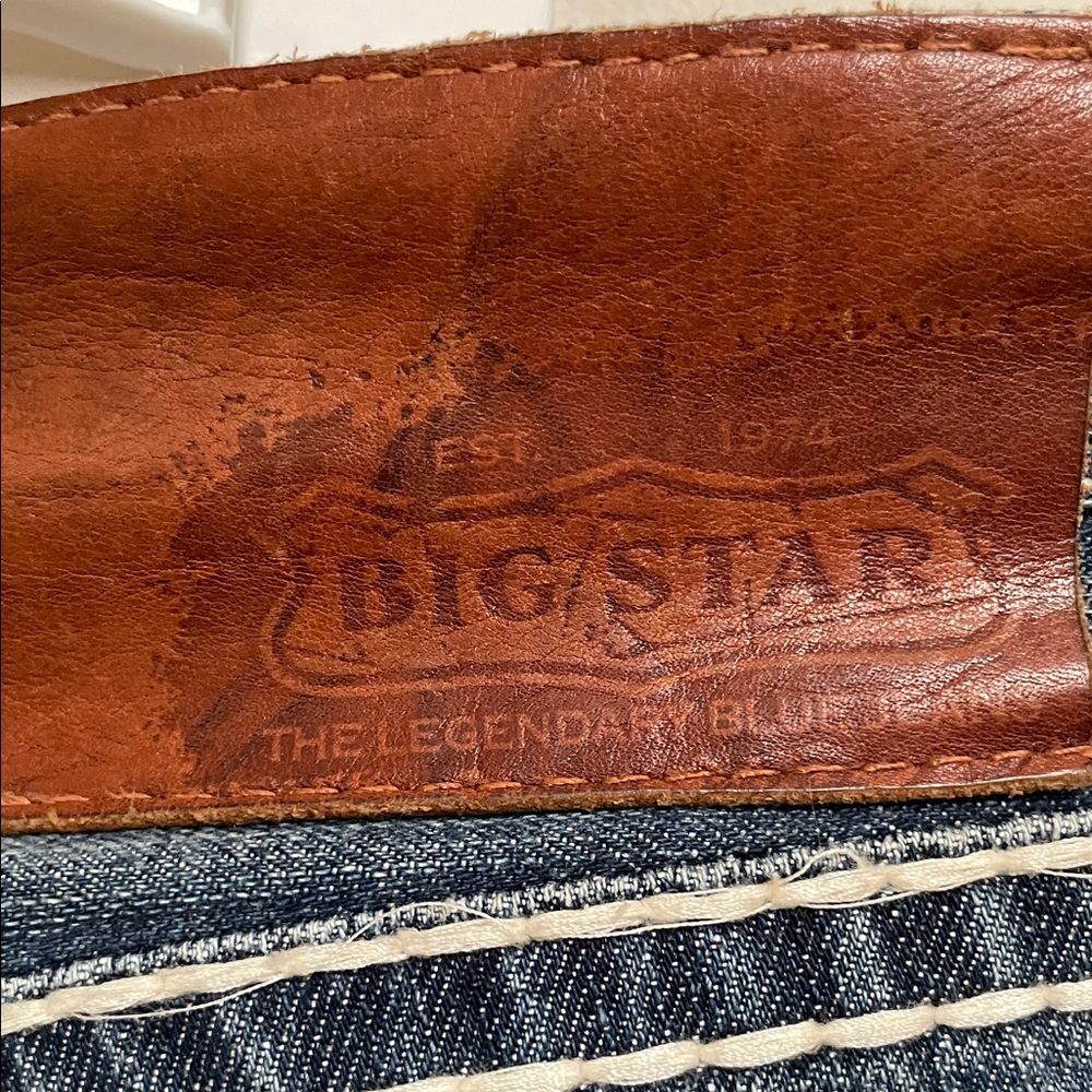 Big Star Men's Regular Boot Cut Distressed Denim Jeans - Picture 9 of 10